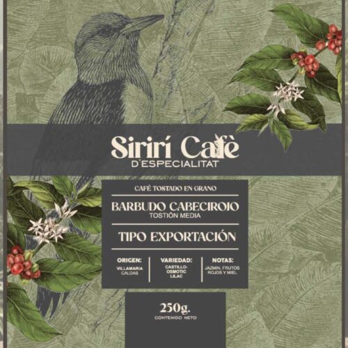 Cafe Barbudo Cabecirojo